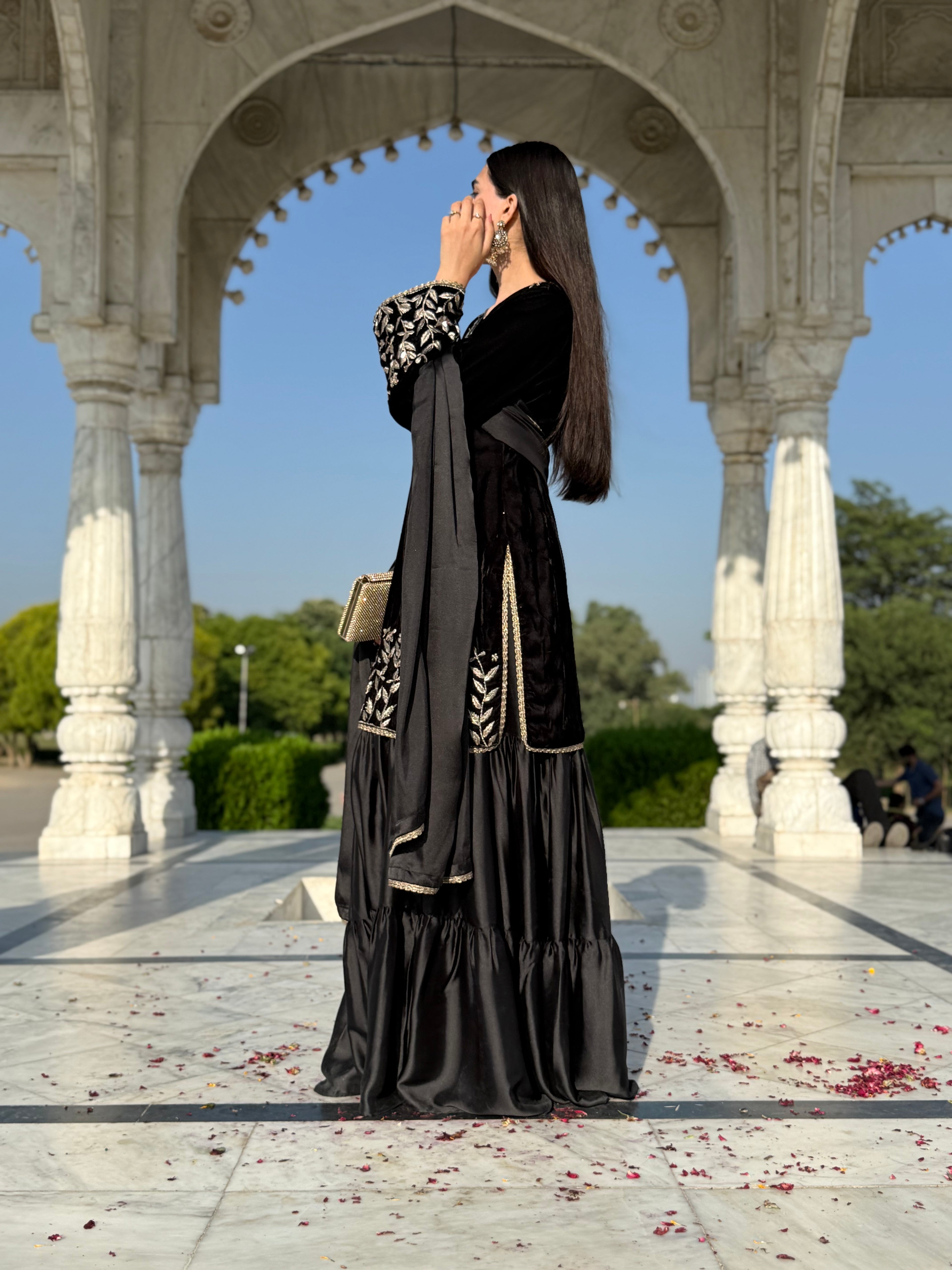 Black Velvet Formal Dress