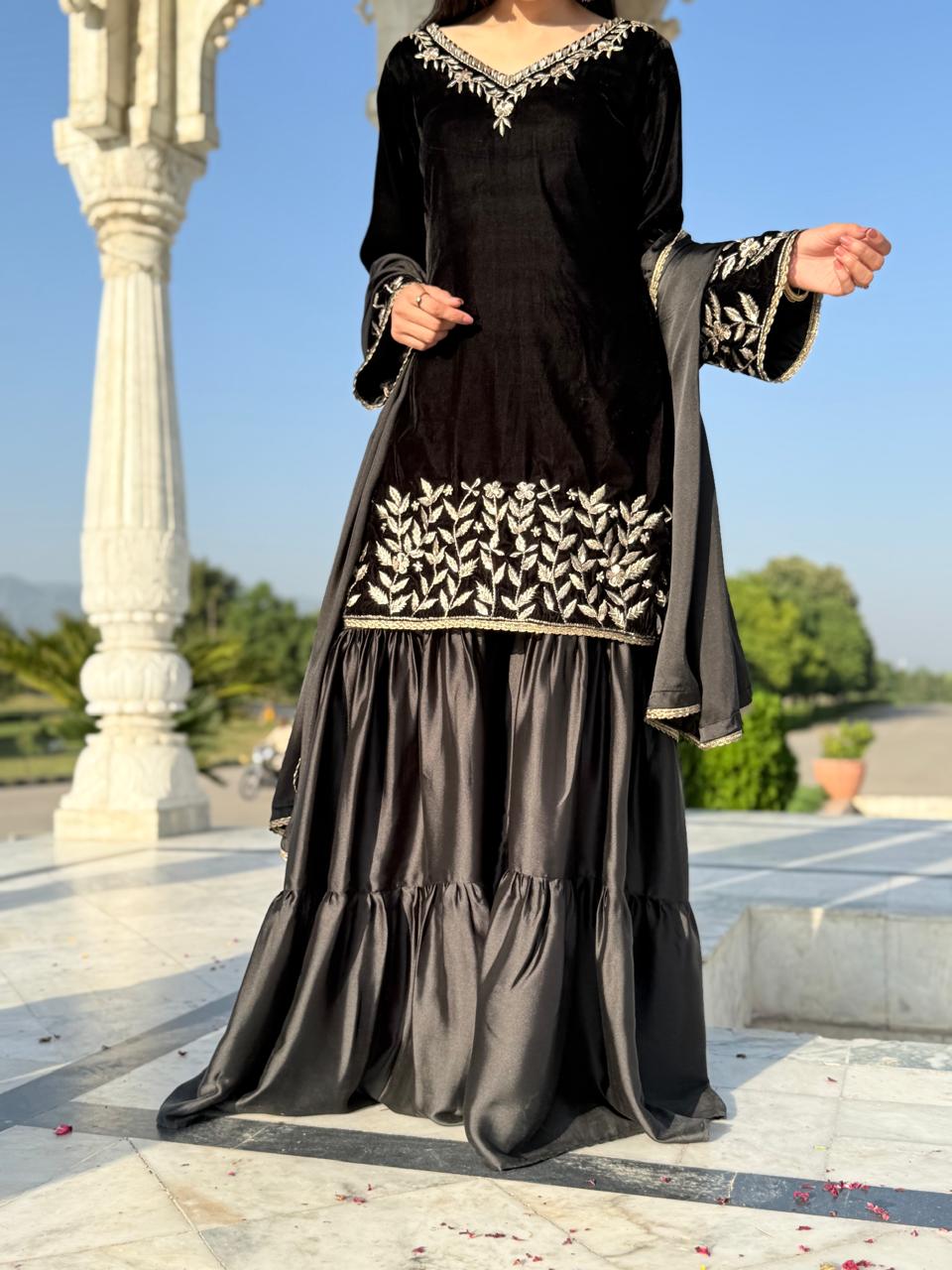 Black Velvet Formal Dress Ayeshem Black Velvet Formal Dress Ayeshem
