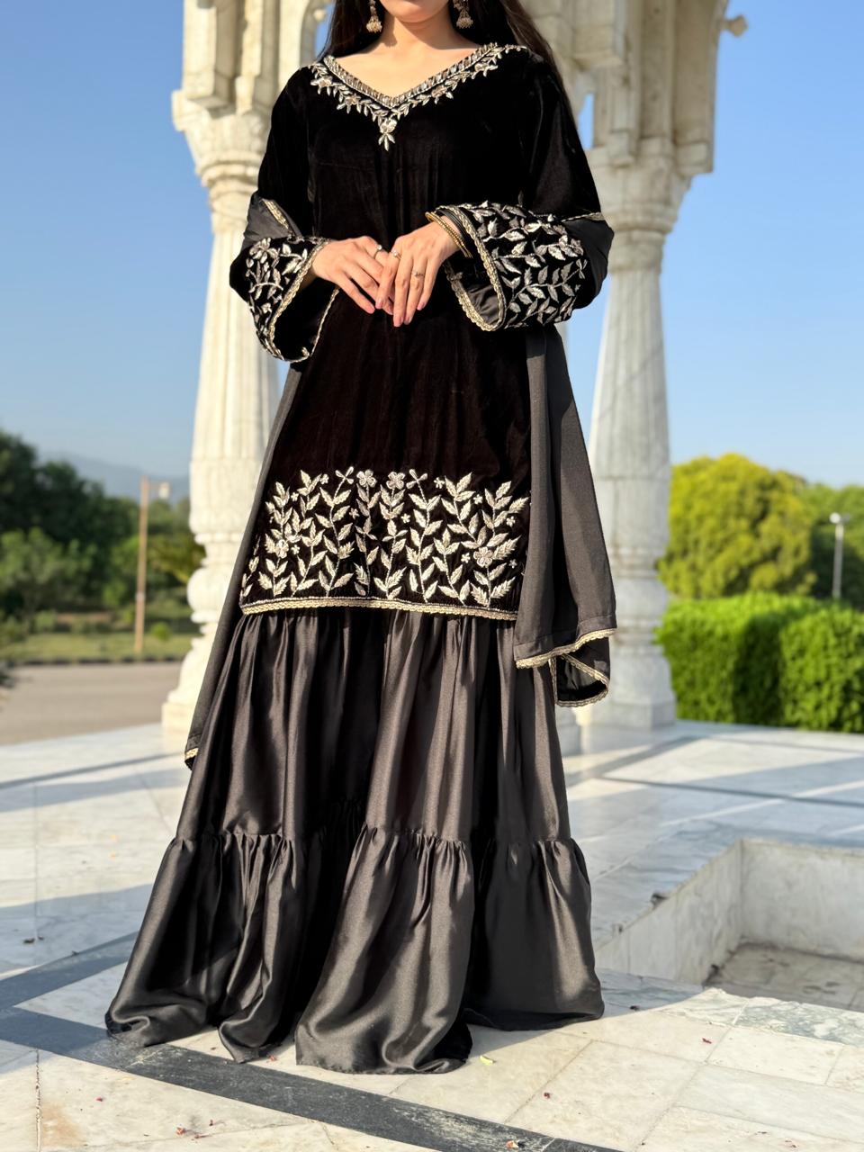 Black Velvet Formal Dress Ayeshem Black Velvet Formal Dress Ayeshem